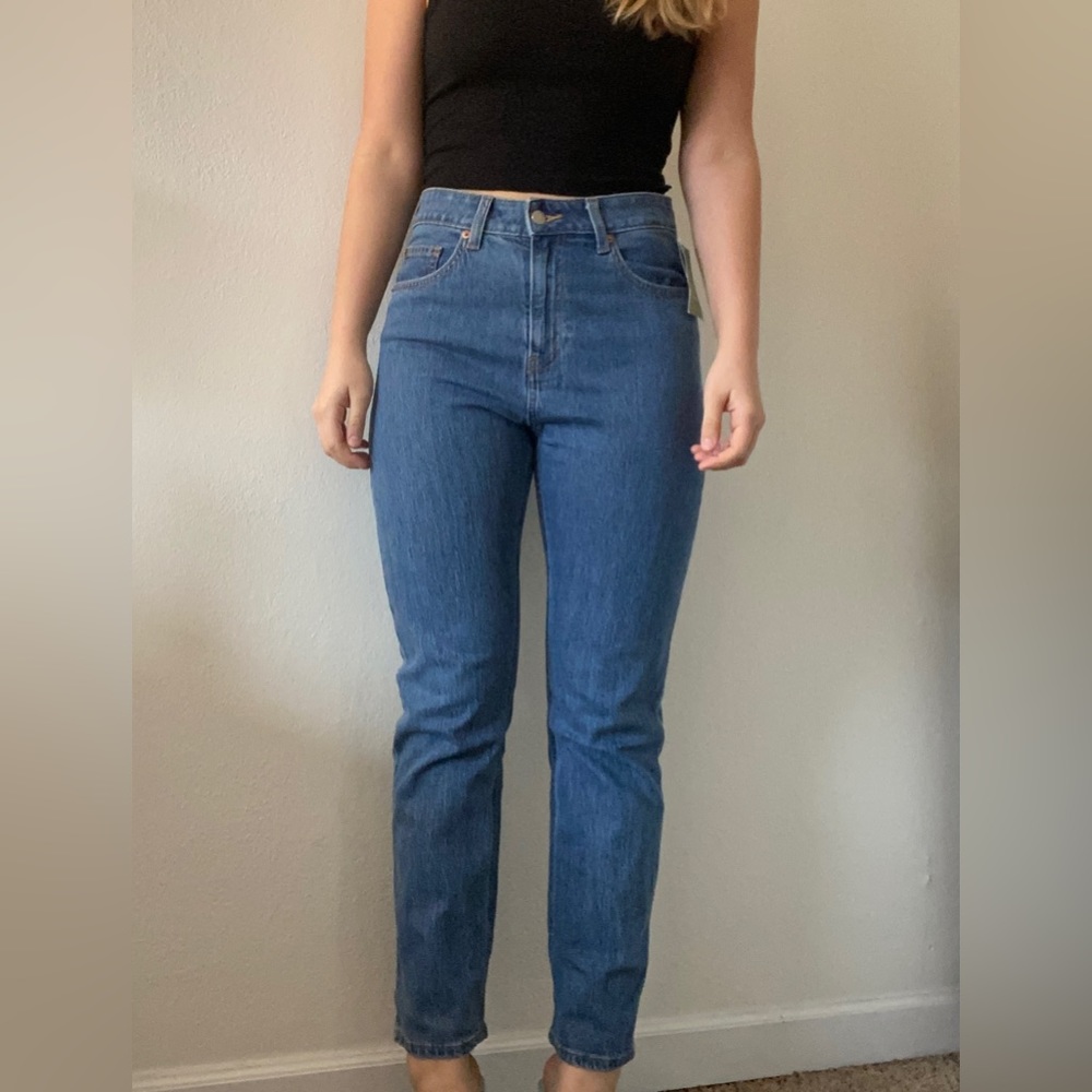 h&m Size 8/29 high rise straight jeans